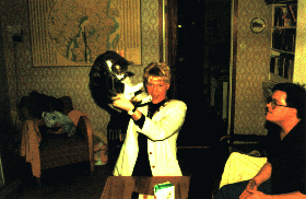 Hemma hos brorsan och hans katt `94.