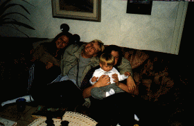 Nicklas flickor. Malin, jag, Sara och Ebba.